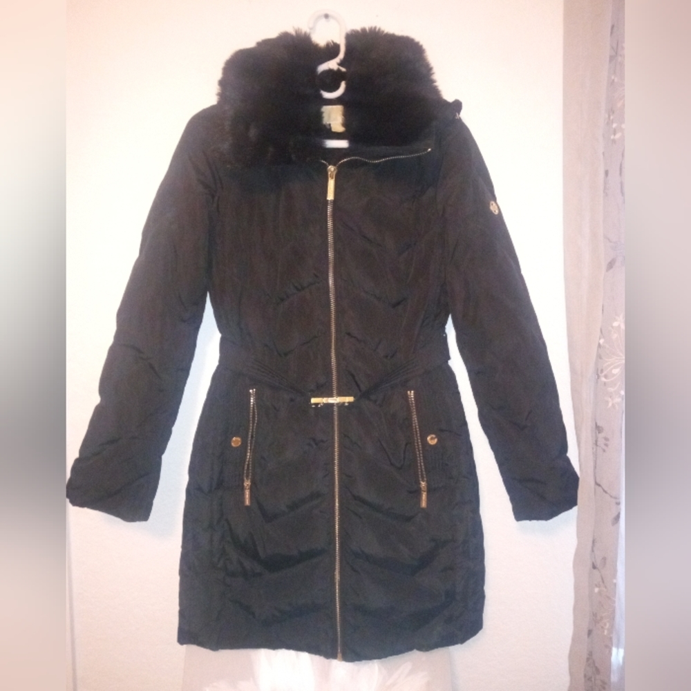 Michael Kors Weather Proof Winter Faux Fur Quilted Women's Jacket
